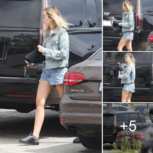 Miley Cyrus Spotted Departing Malibu’s Pavilions Marketplace